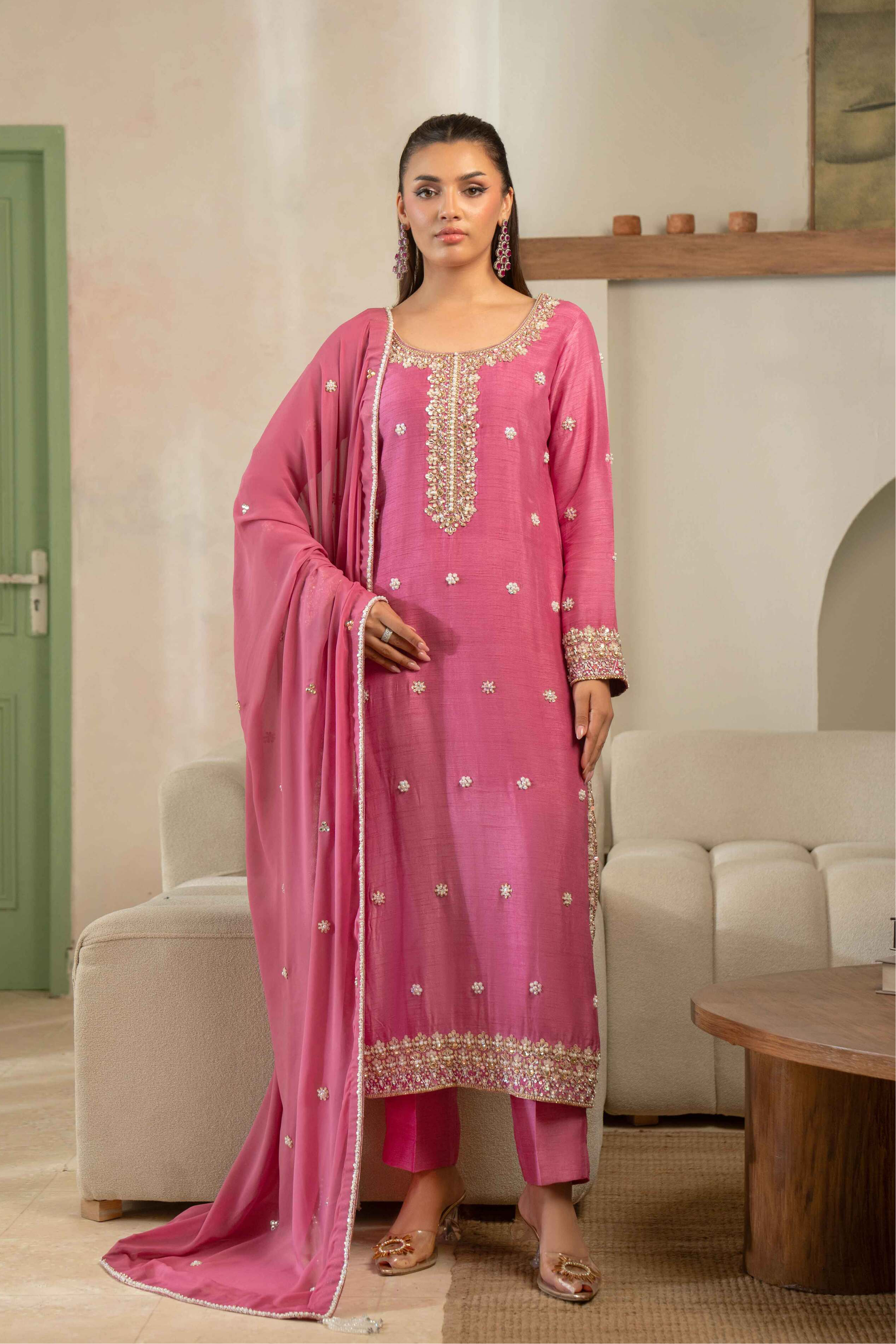 Classic Pink Signature Handworked Ensemble