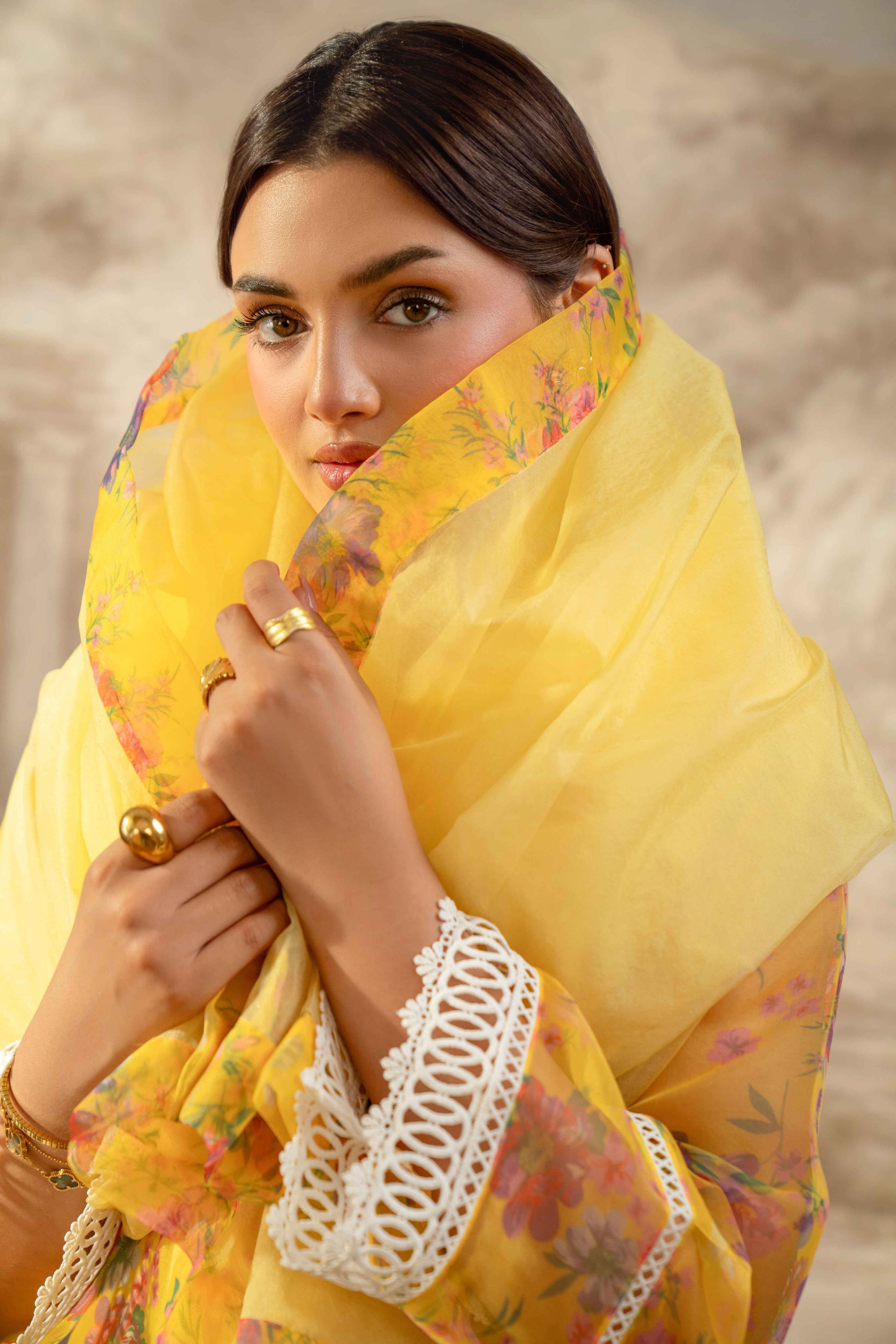 SUNSHINE FLORAL ORGANZA SET