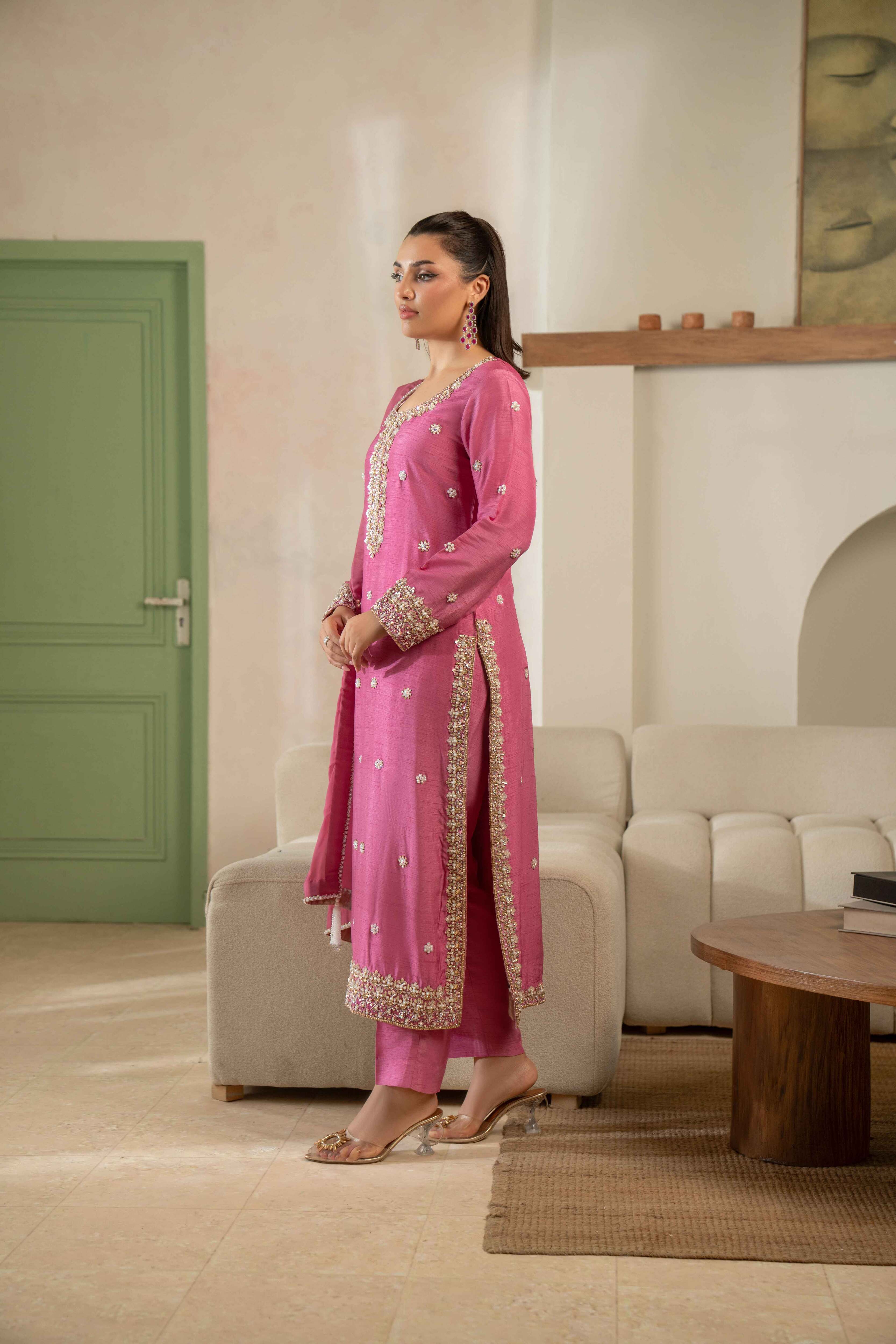 Classic Pink Signature Handworked Ensemble
