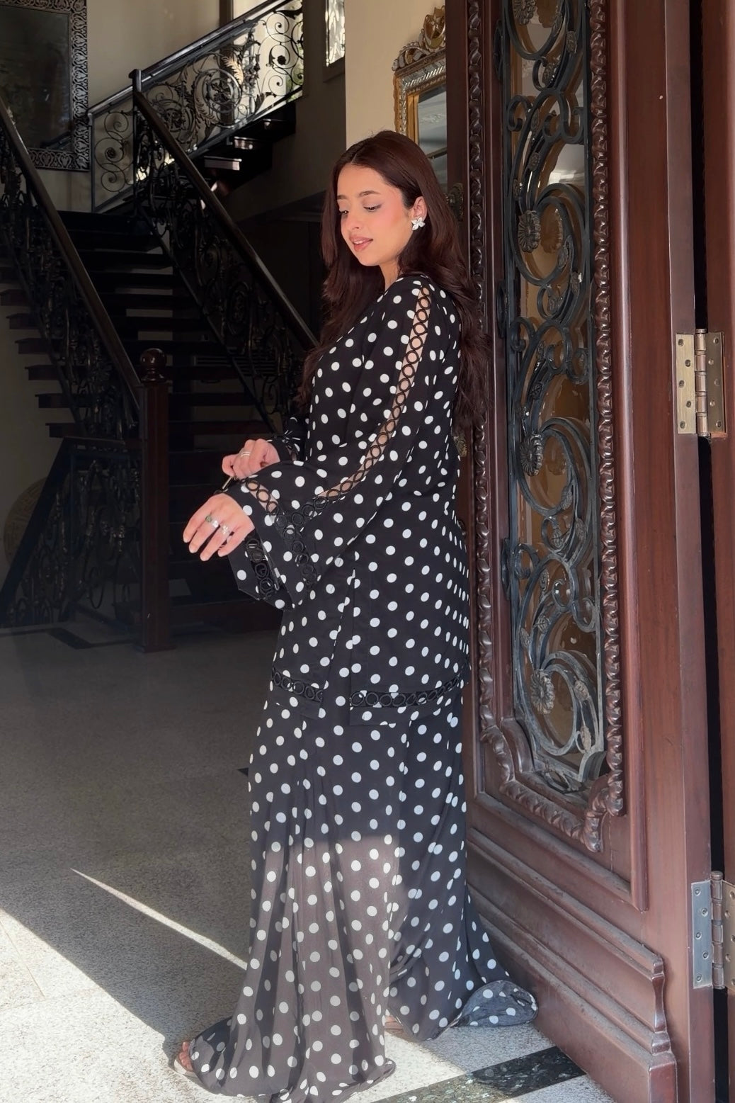 Classic Black Polka Dot 2 PC Set