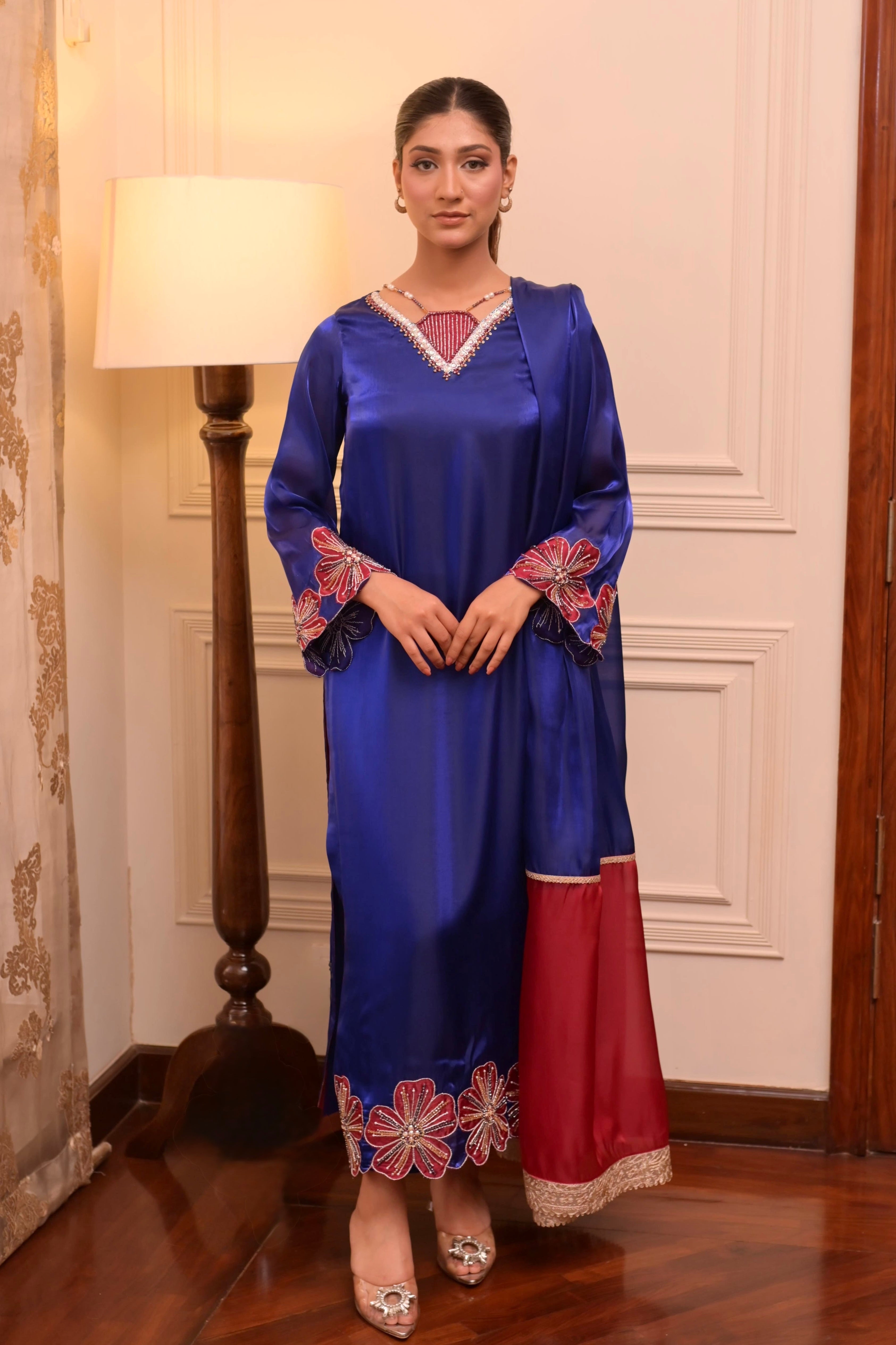 Royal Blue Signature Handworked 3-PC Ensemble