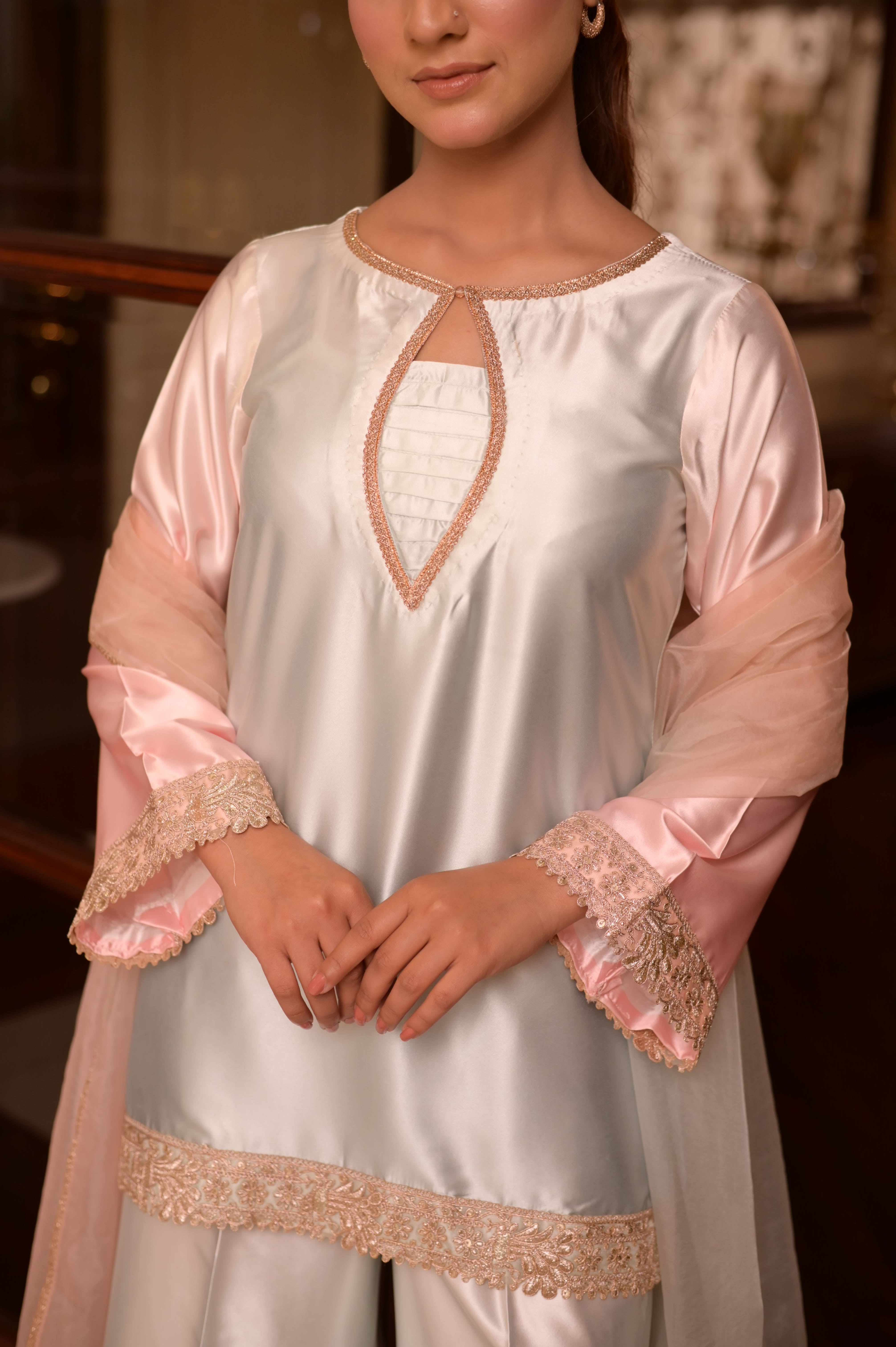 MOONLIT BLUSH OMBRÉ SILK 3-PC SET