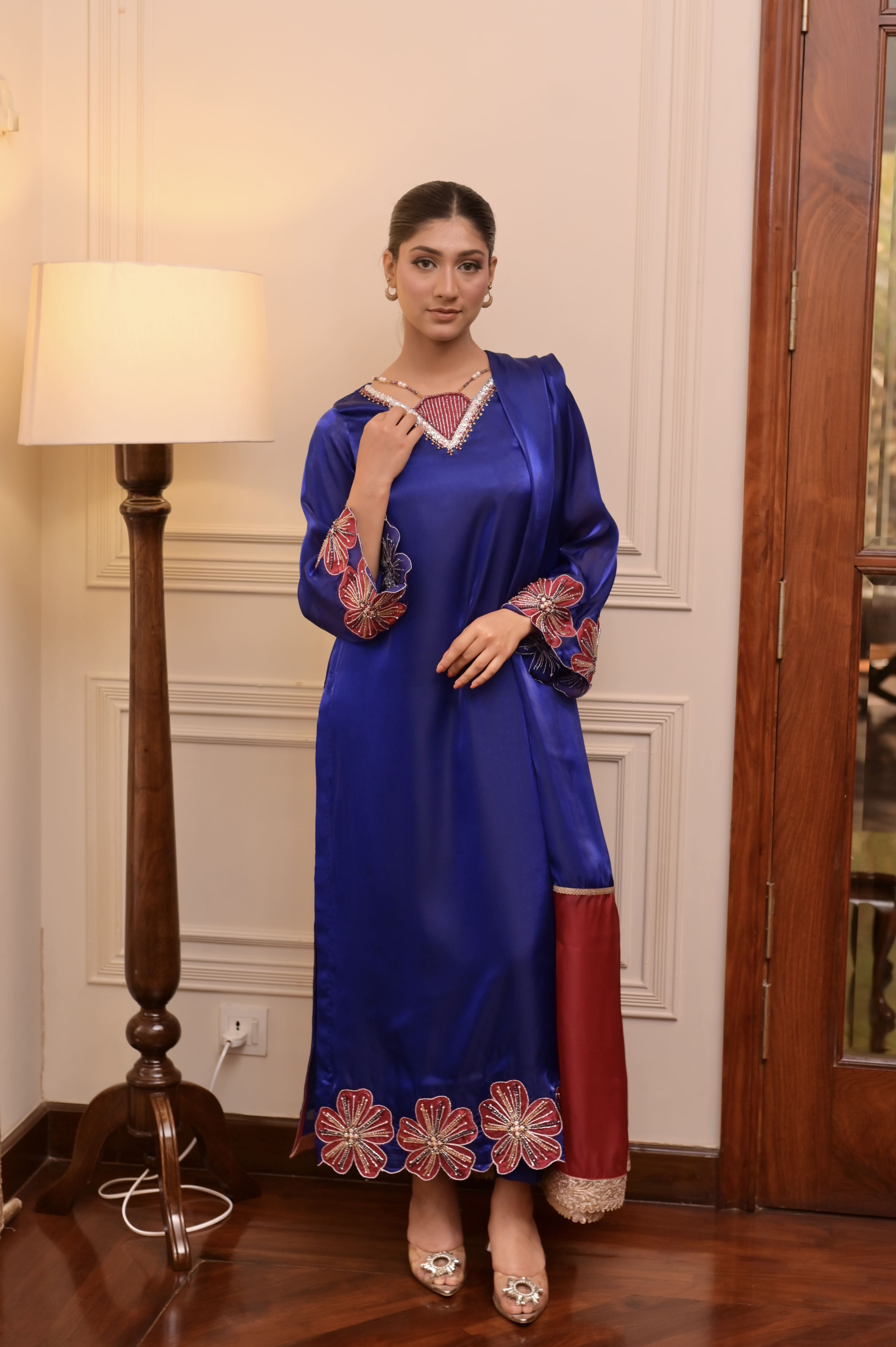Royal Blue Signature Handworked 3-PC Ensemble
