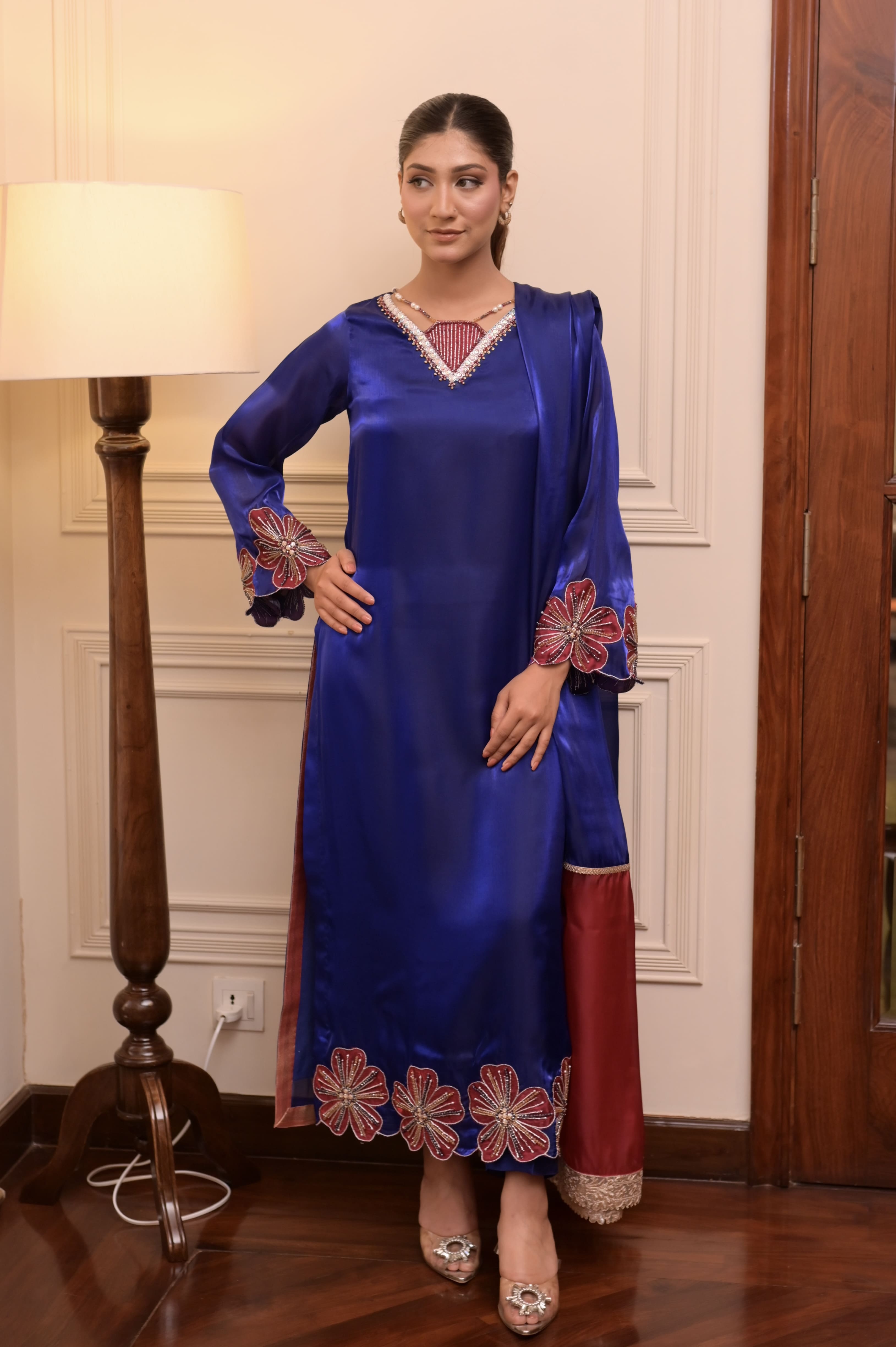 Royal Blue Signature Handworked 3-PC Ensemble