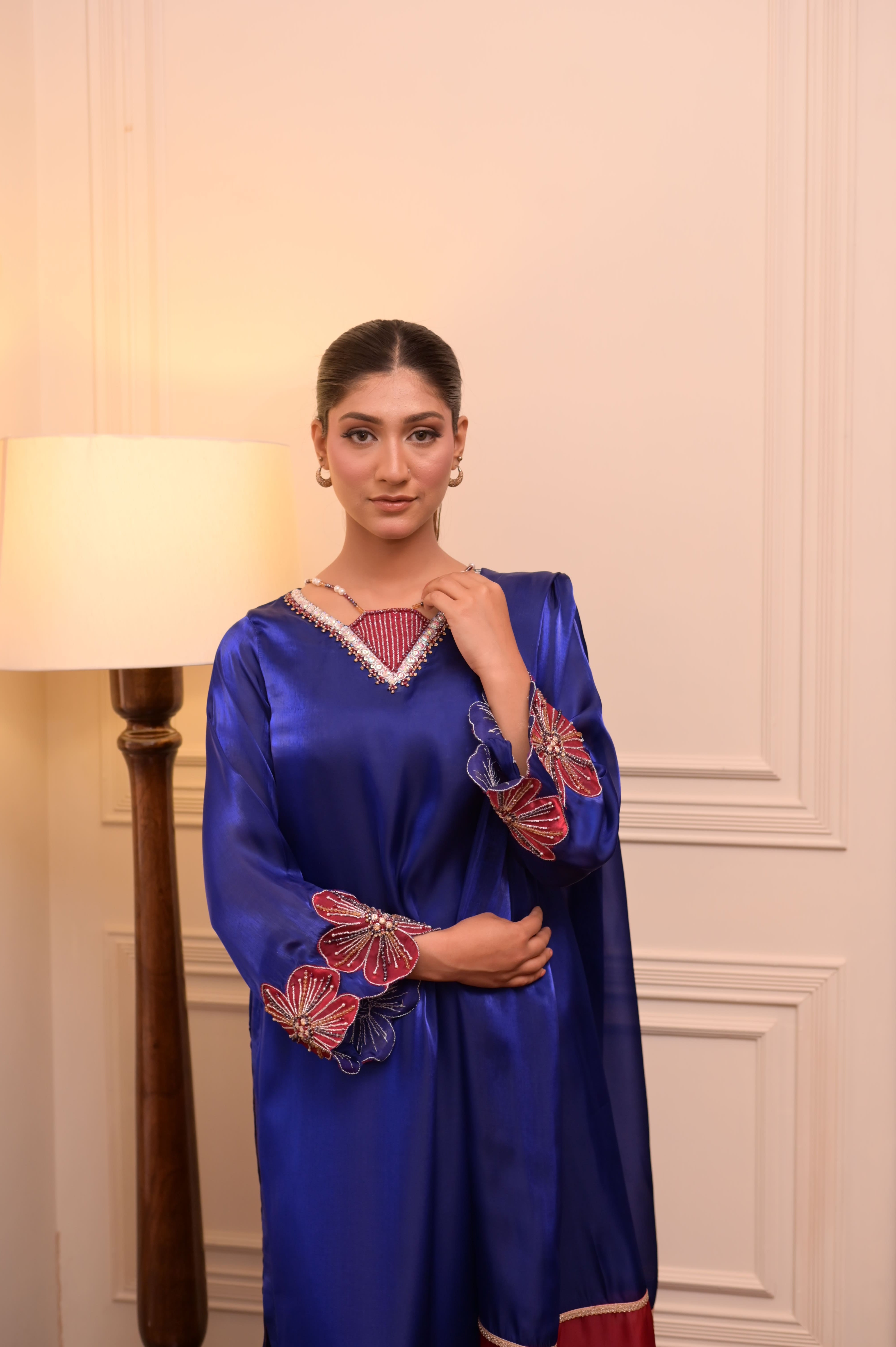 Royal Blue Signature Handworked 3-PC Ensemble