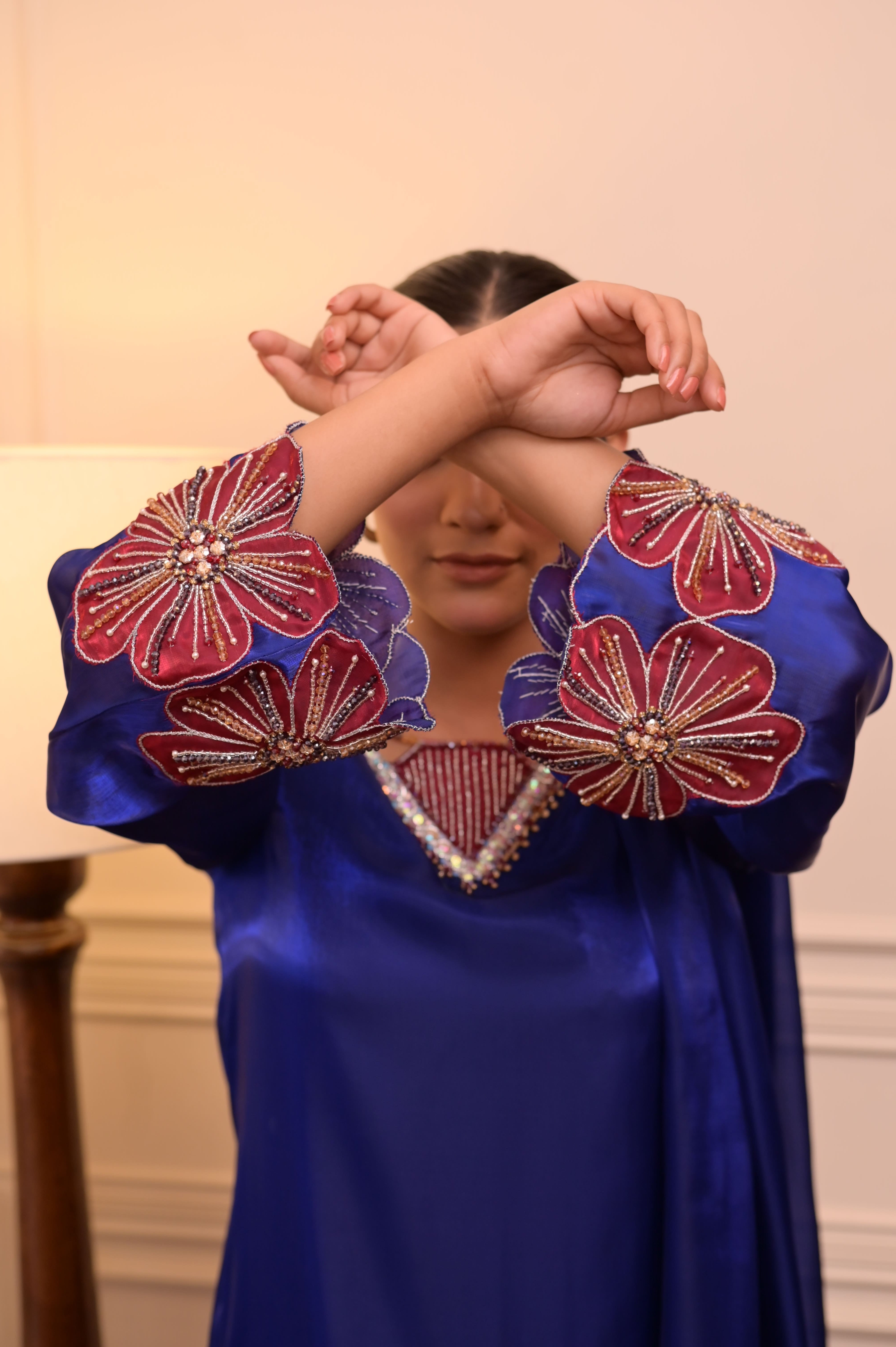 Royal Blue Signature Handworked 3-PC Ensemble