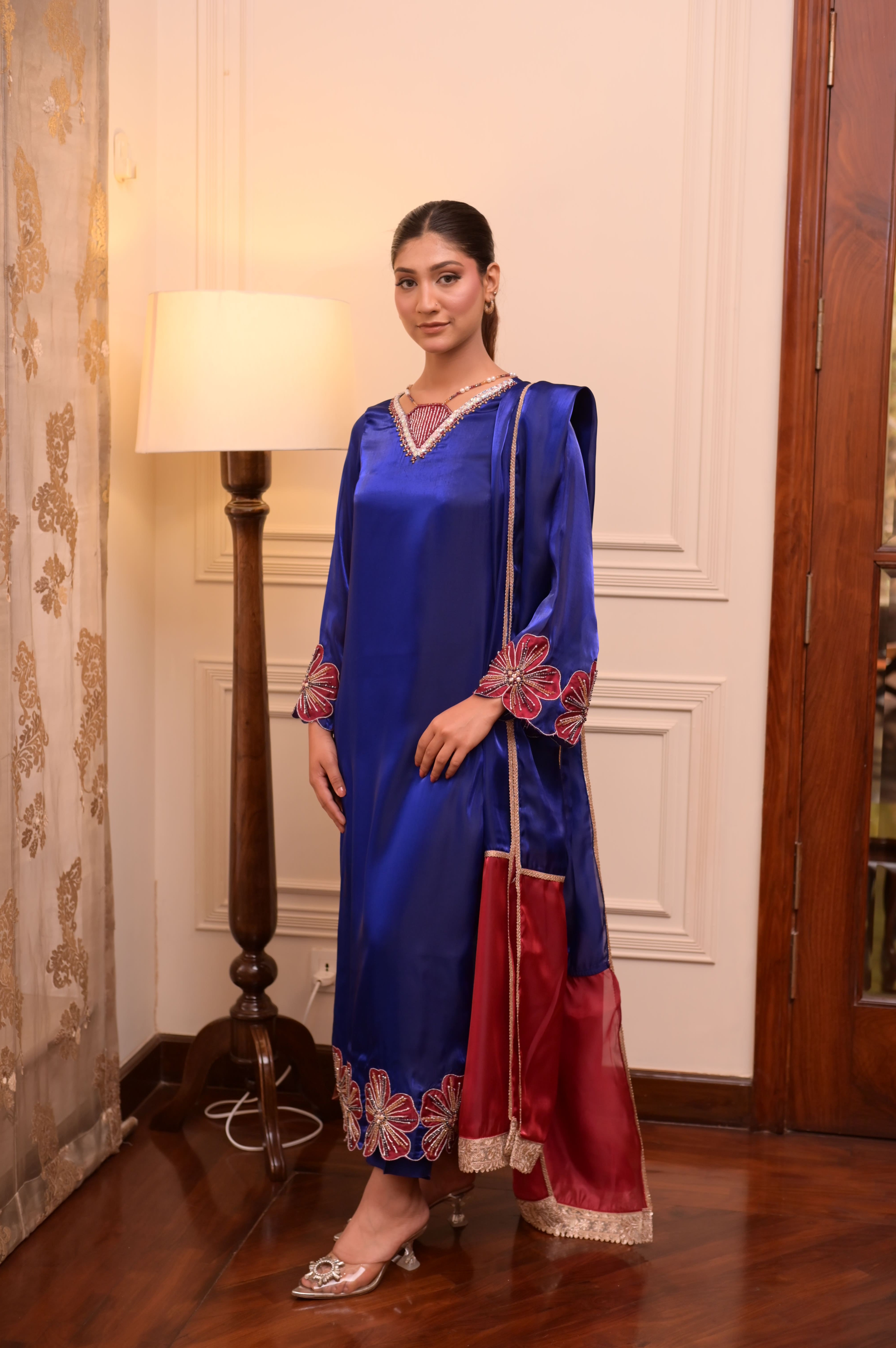 Royal Blue Signature Handworked 3-PC Ensemble