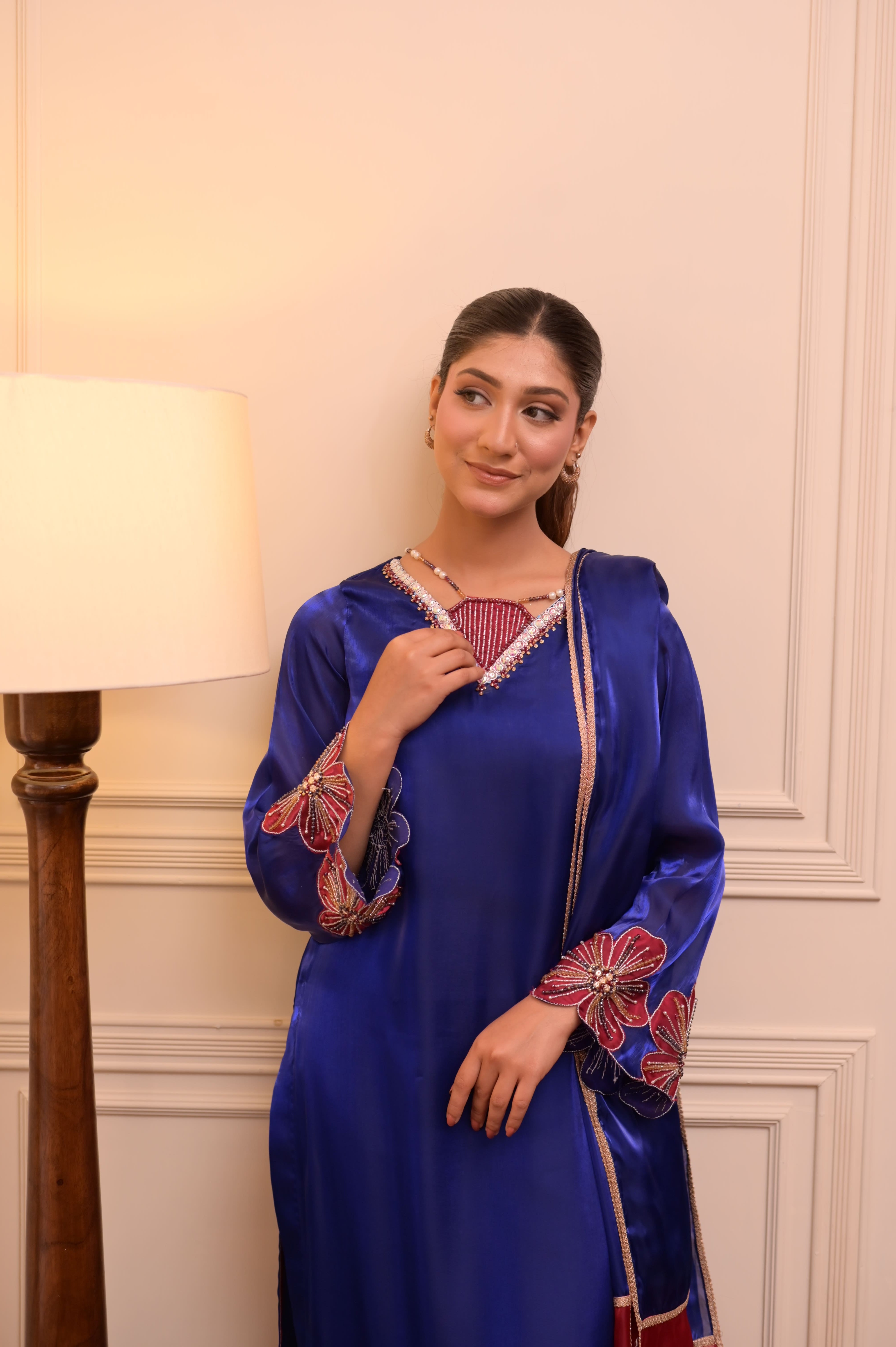 Royal Blue Signature Handworked 3-PC Ensemble