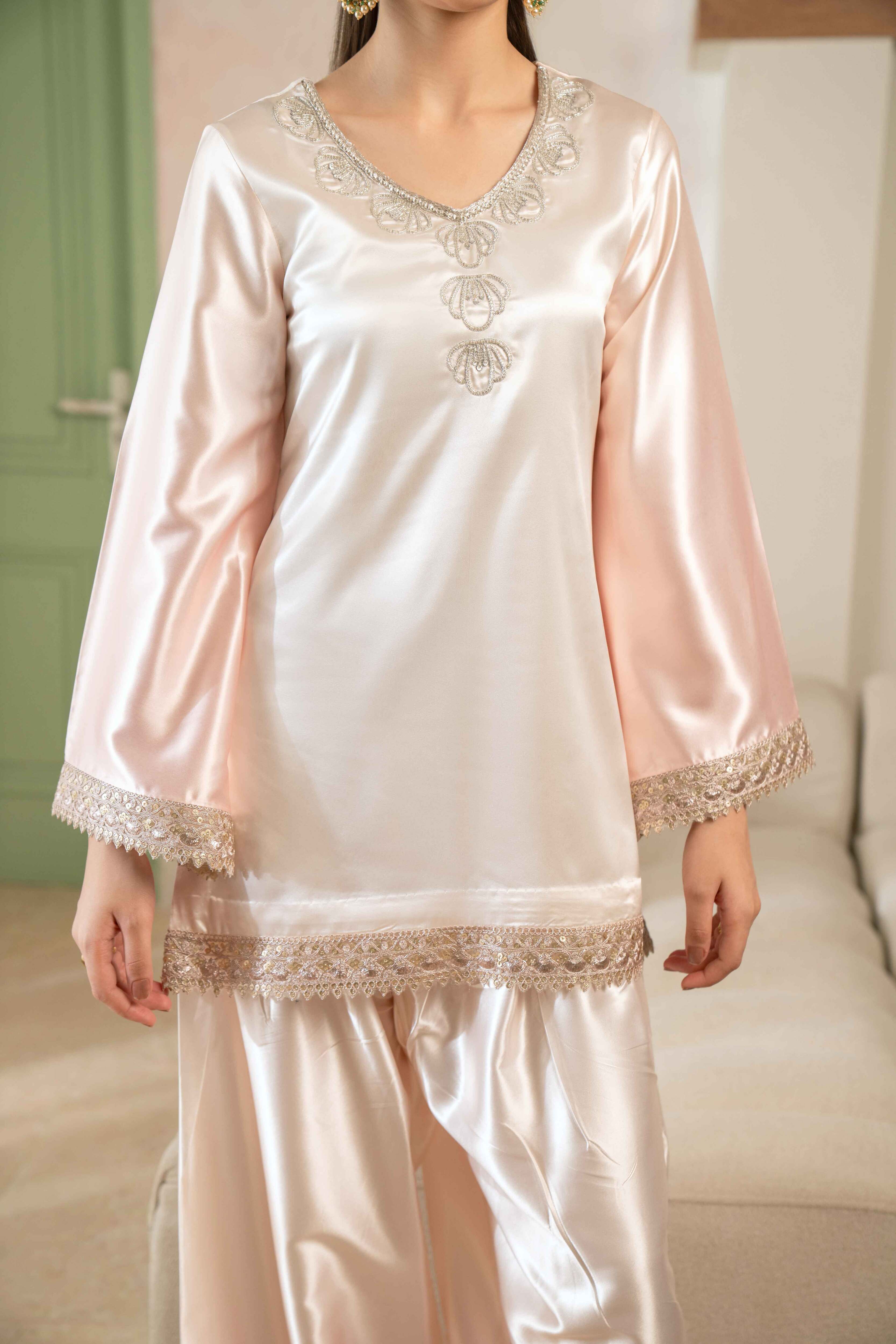 OMBRE SILK HAND-EMBELLISHED 3-PC SET