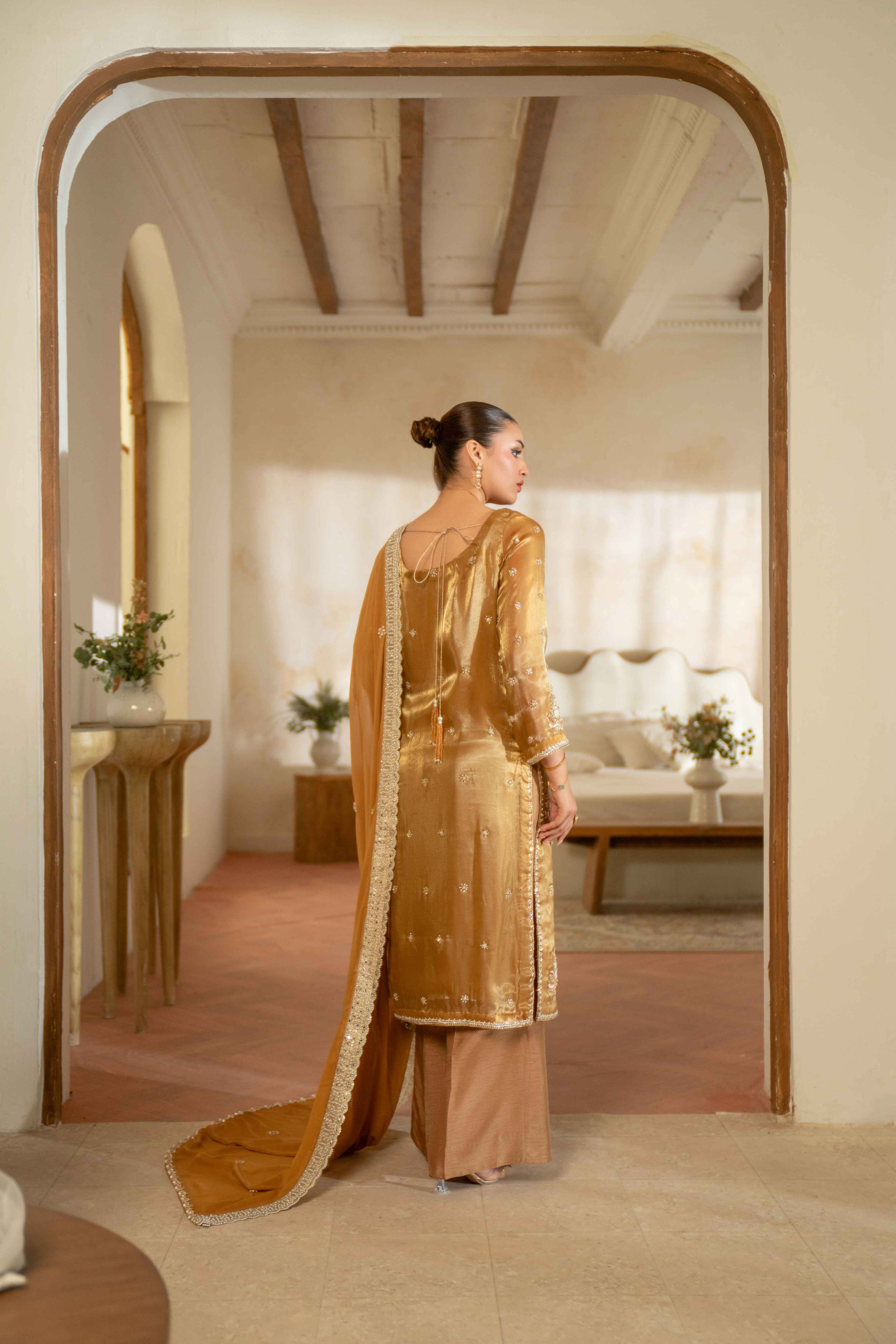 Antique Gold Signature Handworked Ensemble