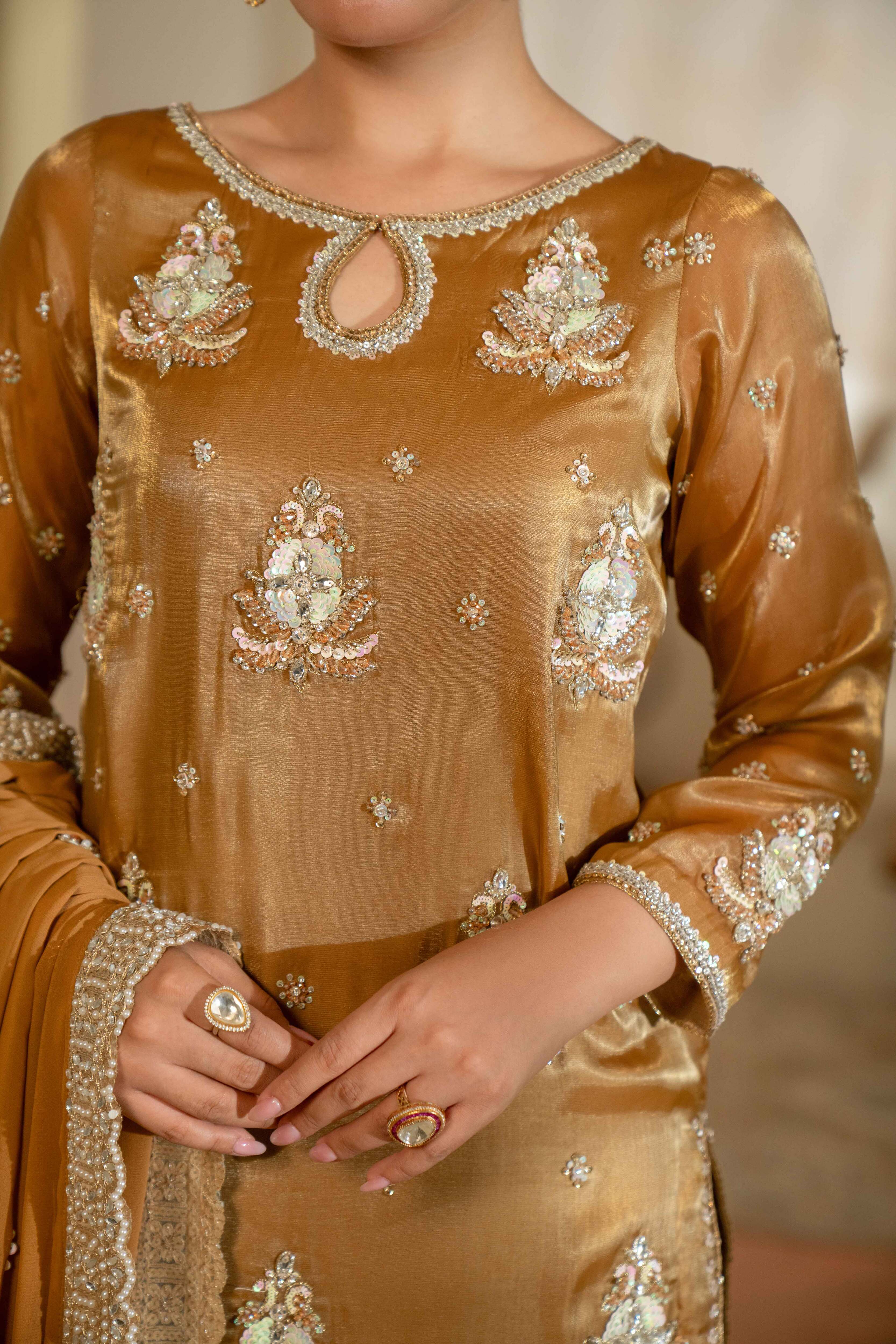 Antique Gold Signature Handworked Ensemble