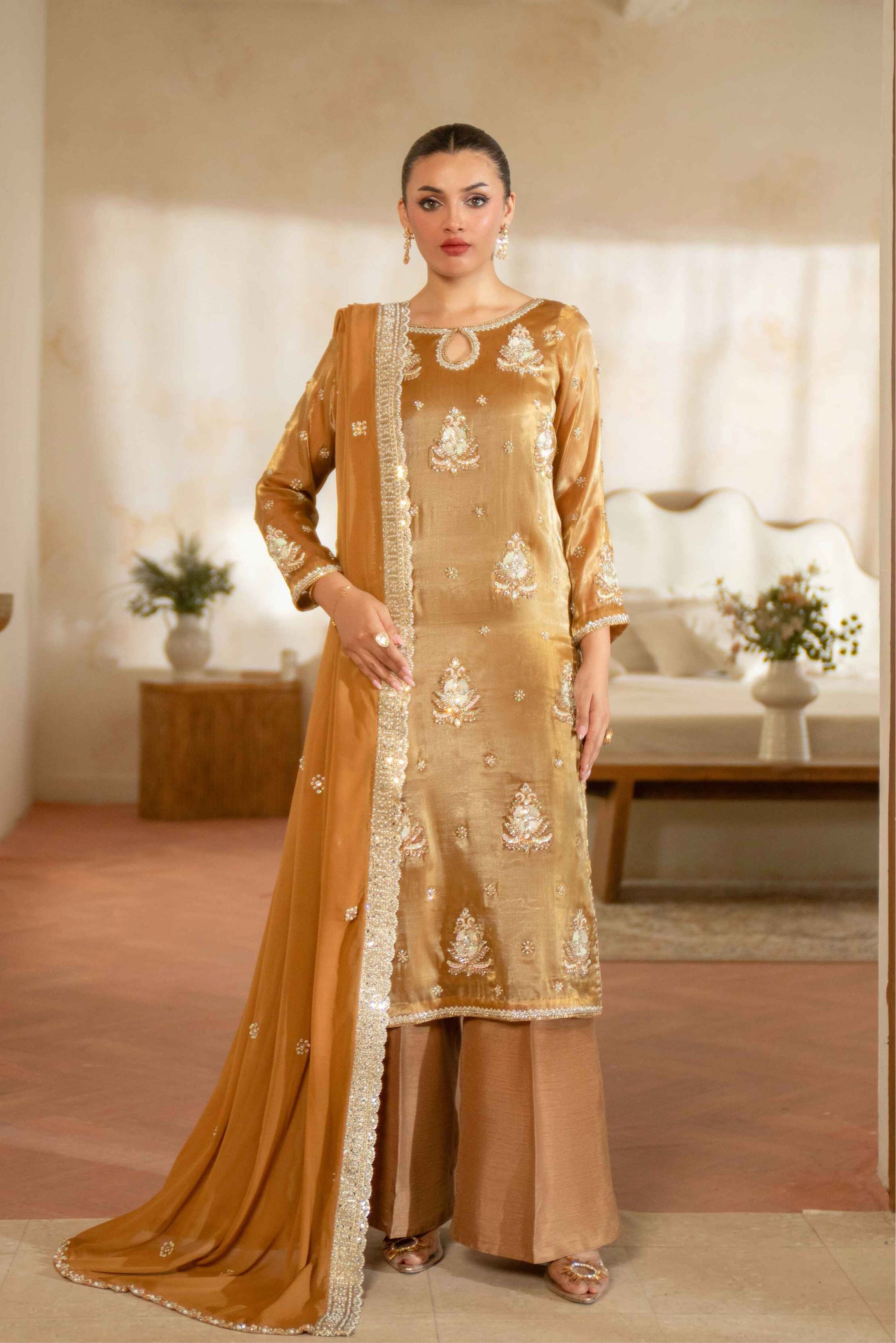 Antique Gold Signature Handworked Ensemble