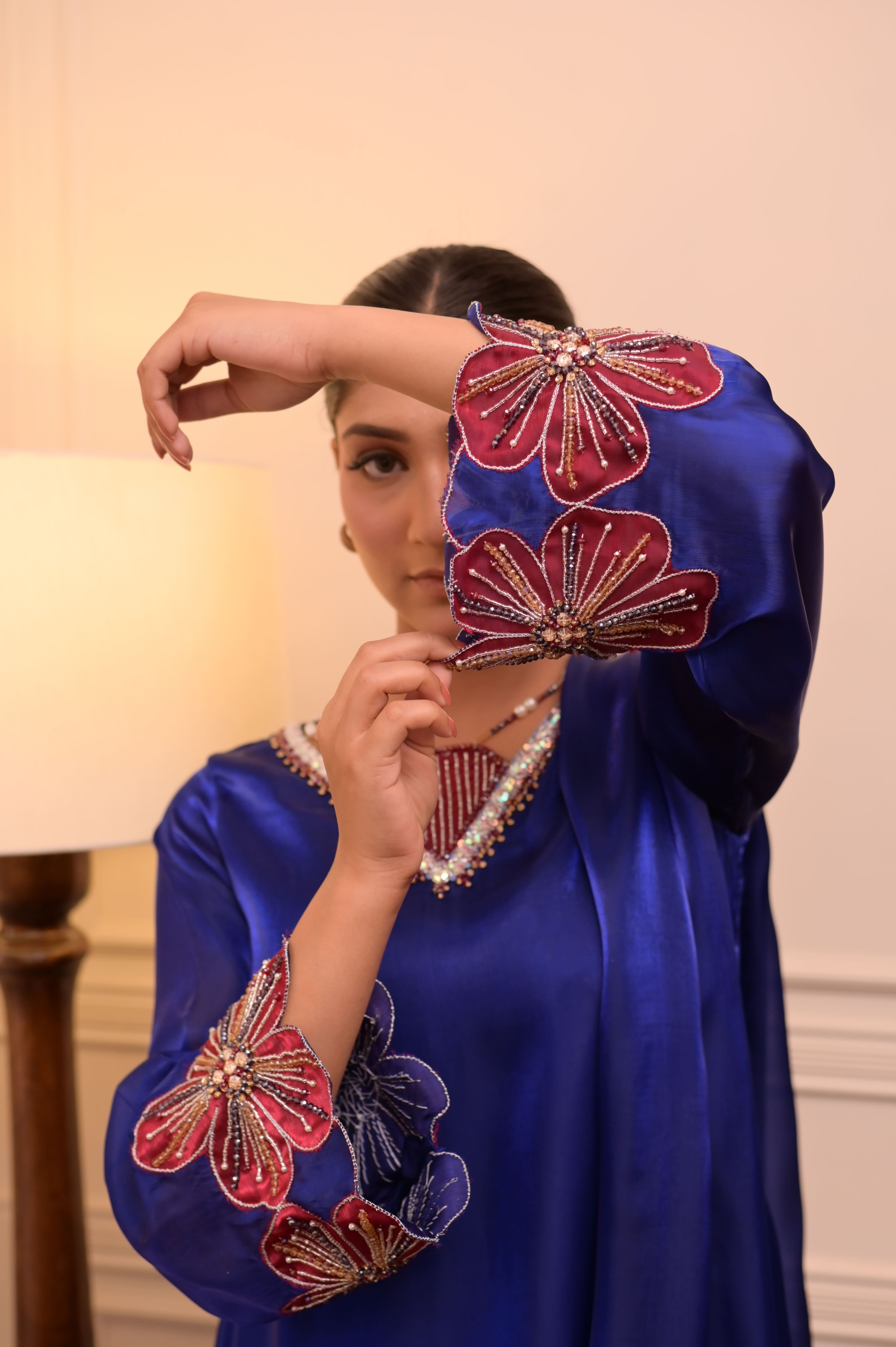 Royal Blue Signature Handworked 3-PC Ensemble