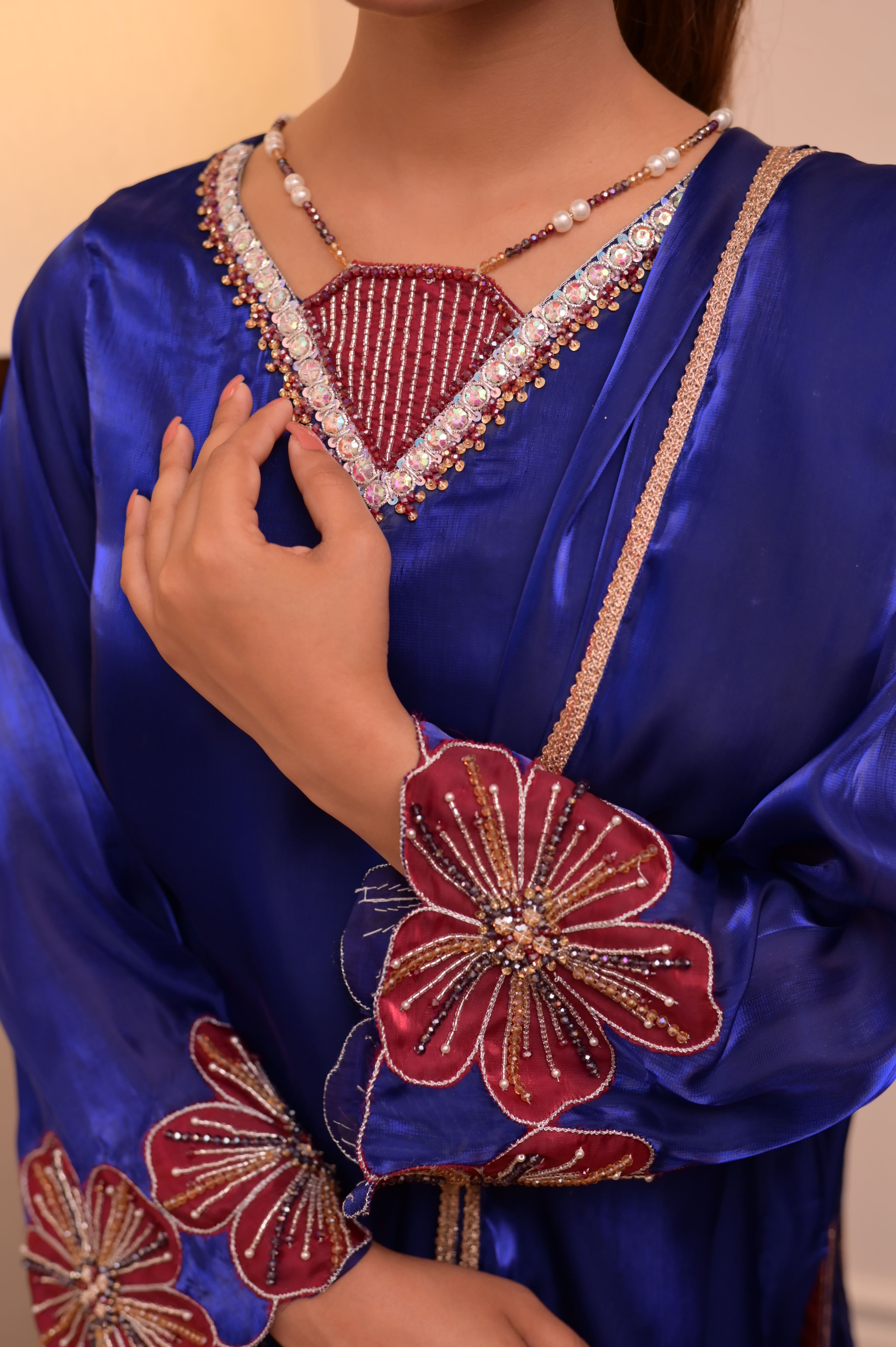 Royal Blue Signature Handworked 3-PC Ensemble